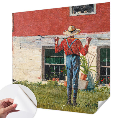 Selbstklebende Fototapete fürs Schlafzimmer Dorfszene