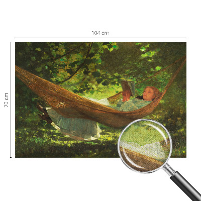 Selbstklebende Fototapete fürs Kinderzimmer Entspannung in der Hängematte