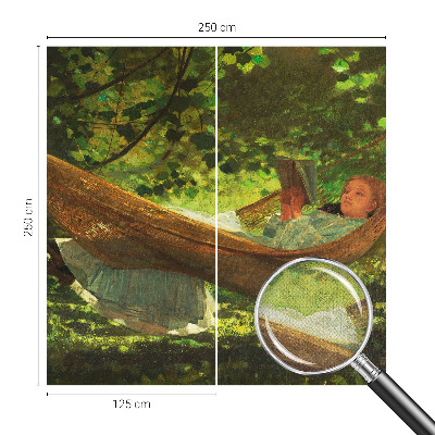 Selbstklebende Fototapete fürs Kinderzimmer Entspannung in der Hängematte