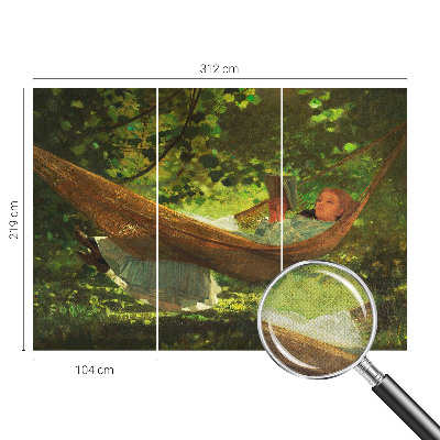 Selbstklebende Fototapete fürs Kinderzimmer Entspannung in der Hängematte