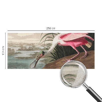 Fototapete in 3D-Optik mit exotischem Vogelmotiv