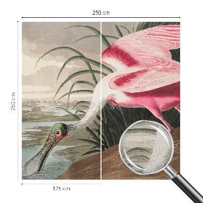 Fototapete in 3D-Optik mit exotischem Vogelmotiv
