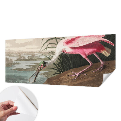 Fototapete in 3D-Optik mit exotischem Vogelmotiv