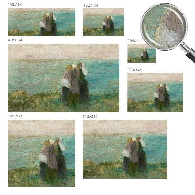 96D-Fototapete fürs Schlafzimmer mit Motiv „Spiegelung am Meer“