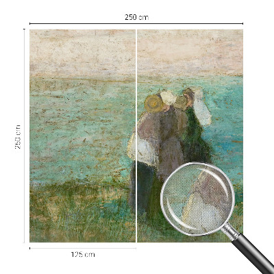 96D-Fototapete fürs Schlafzimmer mit Motiv „Spiegelung am Meer“