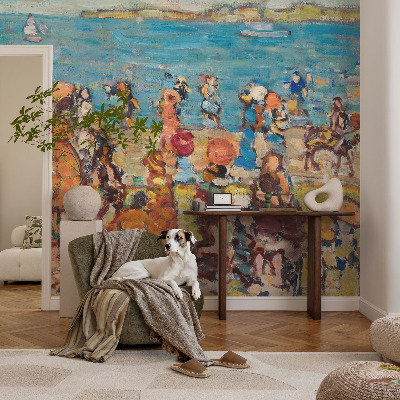 Moderne Fototapete nach Maß Strandszene