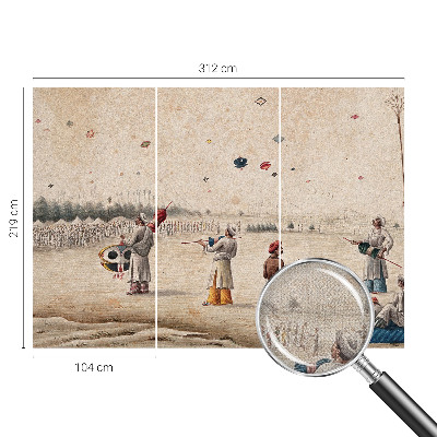 Motivtapete fürs Wohnzimmer Steigende Drachen