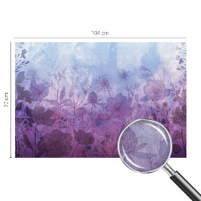 Vintage Tapete mit pastellfarbenem Blumenmuster