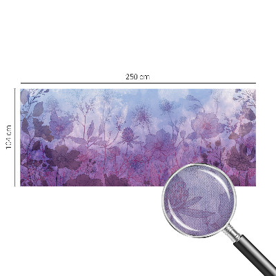 Vintage Tapete mit pastellfarbenem Blumenmuster