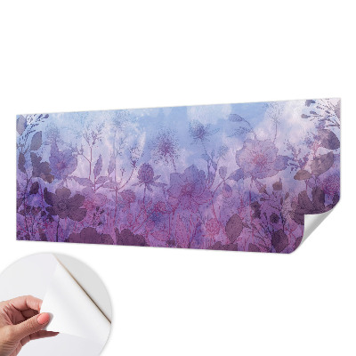 Vintage Tapete mit pastellfarbenem Blumenmuster