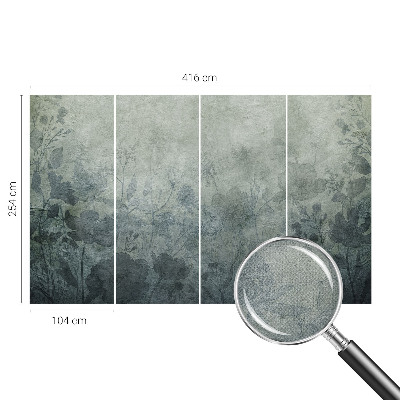 Selbstklebende Fototapete für die Wand mit elegantem Pflanzenmotiv