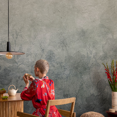 Selbstklebende Fototapete für die Wand mit elegantem Pflanzenmotiv
