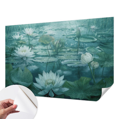 Selbstklebende Fototapete mit Motiv Wasserblumen
