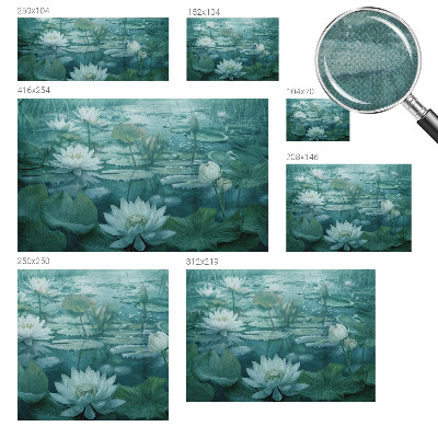Selbstklebende Fototapete mit Motiv Wasserblumen