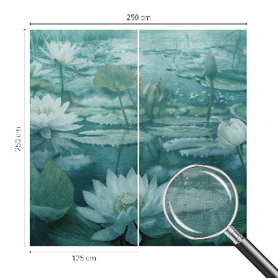 Selbstklebende Fototapete mit Motiv Wasserblumen
