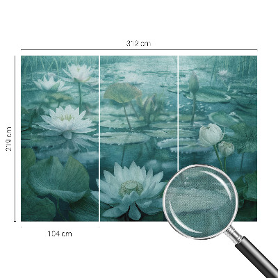 Selbstklebende Fototapete mit Motiv Wasserblumen
