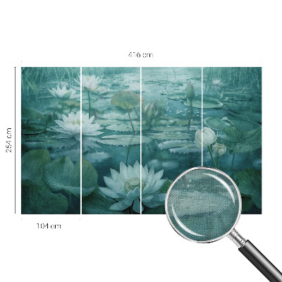 Selbstklebende Fototapete mit Motiv Wasserblumen