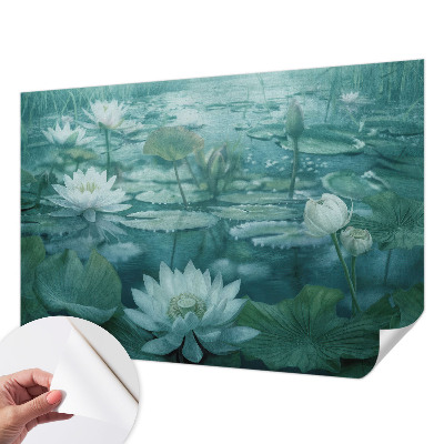 Selbstklebende Fototapete mit Motiv Wasserblumen