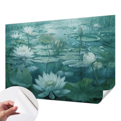Selbstklebende Fototapete mit Motiv Wasserblumen