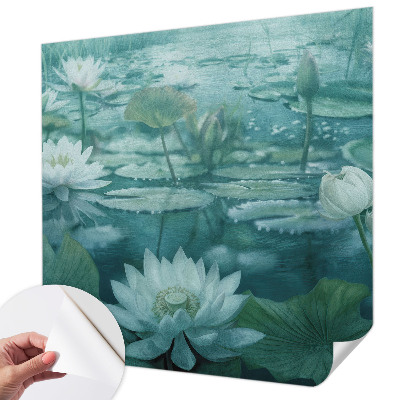 Selbstklebende Fototapete mit Motiv Wasserblumen