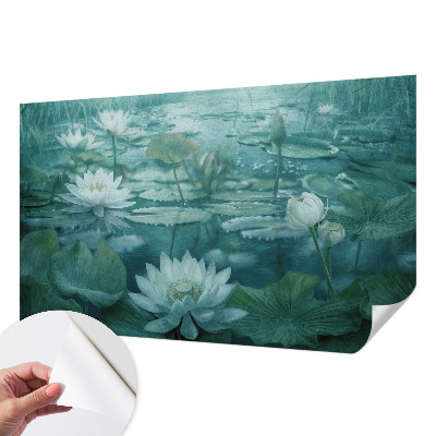 Selbstklebende Fototapete mit Motiv Wasserblumen