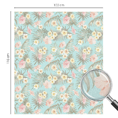 Fensterfolie Sichtschutz Tropisches Muster