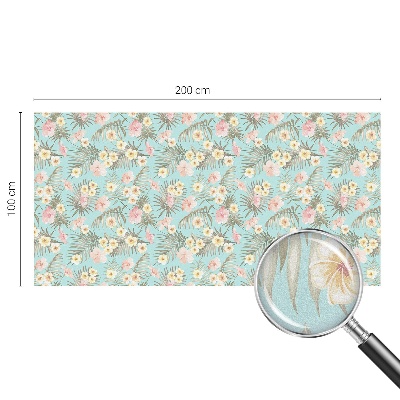 Fensterfolie Sichtschutz Tropisches Muster