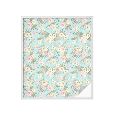 Fensterfolie Sichtschutz Tropisches Muster