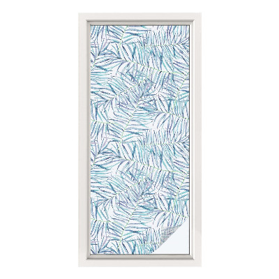 Sichtschutz Klebefolie Buntglasoptik Botanisches Muster