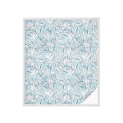 Sichtschutz Klebefolie Buntglasoptik Botanisches Muster