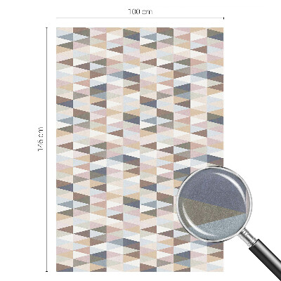 Sichtschutzfolie Fenster Buntglasoptik Pastellsymmetrie