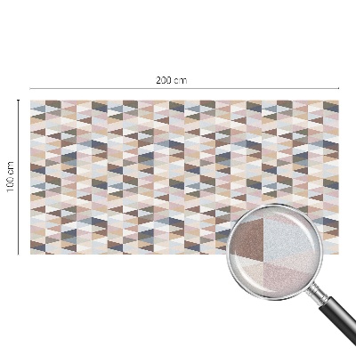 Sichtschutzfolie Fenster Buntglasoptik Pastellsymmetrie