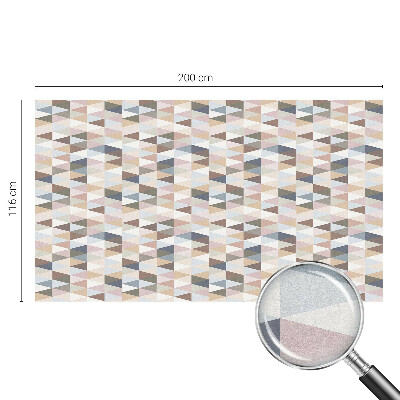 Sichtschutzfolie Fenster Buntglasoptik Pastellsymmetrie