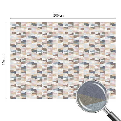 Sichtschutzfolie Fenster Buntglasoptik Pastellsymmetrie