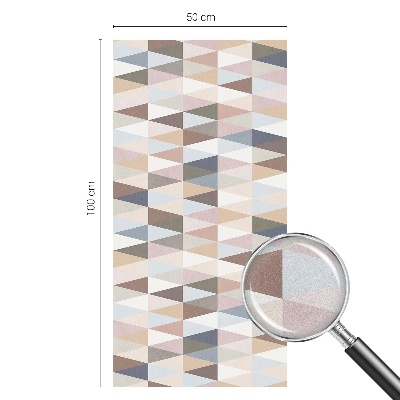 Sichtschutzfolie Fenster Buntglasoptik Pastellsymmetrie