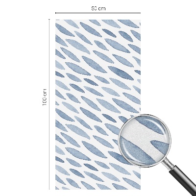 Folie für Fenster blickdicht Blaue Striche