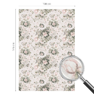 Sichtschutz Klebefolie Buntglasoptik Blumenschönheit