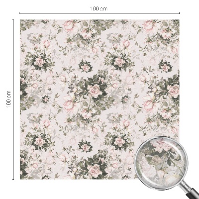 Sichtschutz Klebefolie Buntglasoptik Blumenschönheit