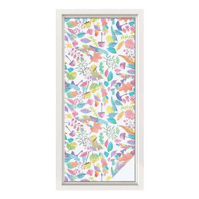 Folie für Fenster blickdicht Farbenfrohe Komposition