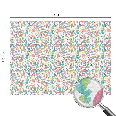 Folie für Fenster blickdicht Farbenfrohe Komposition