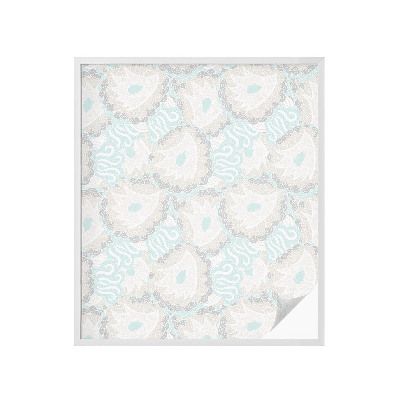 Sichtschutzfolie Fenster Buntglasoptik Zarte Federn