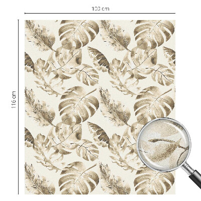 Sichtschutzfolie Fenster Buntglasoptik Tropische Pflanzen