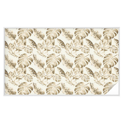 Sichtschutzfolie Fenster Buntglasoptik Tropische Pflanzen