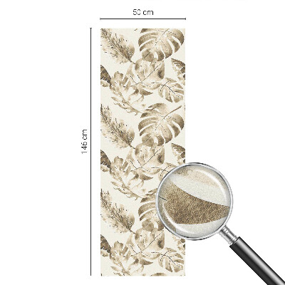 Sichtschutzfolie Fenster Buntglasoptik Tropische Pflanzen