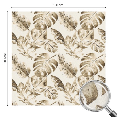 Sichtschutzfolie Fenster Buntglasoptik Tropische Pflanzen