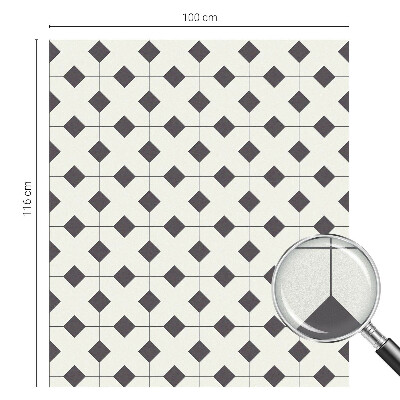 Folie für Fenster blickdicht Schwarze und weiße Diamanten