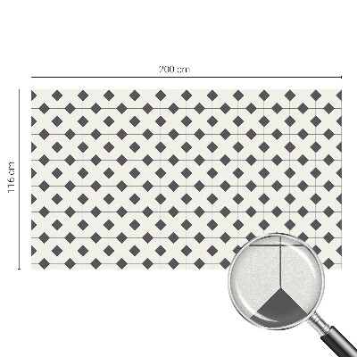 Folie für Fenster blickdicht Schwarze und weiße Diamanten