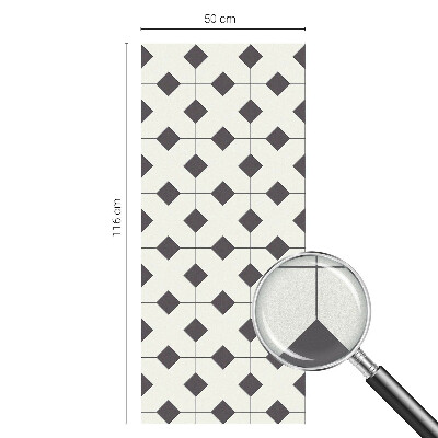 Folie für Fenster blickdicht Schwarze und weiße Diamanten