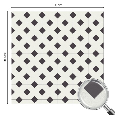 Folie für Fenster blickdicht Schwarze und weiße Diamanten