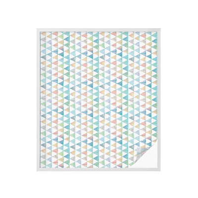 Sichtschutz Klebefolie Buntglasoptik Geometrische Dreiecke